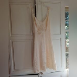 Women's Vintage Nylon Full Slip Size 34 Lacey Lace Sexy Fairycore Lingerie